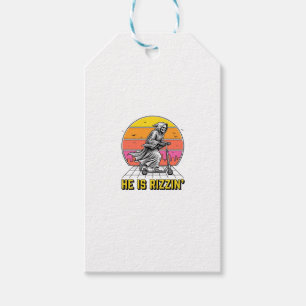 Funny Reaper Scooter Vintage Sunset Shirt Design_1 Gift Tags