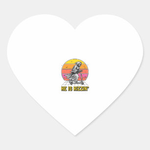 Funny Reaper Scooter Vintage Sunset Shirt Design_1 Heart Sticker