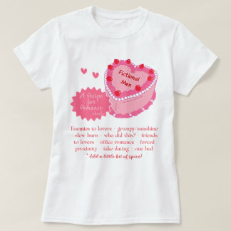 Funny Recipe for Romance Book Enemies to Lovers T-Shirt