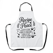 Funny Recipe Quote Kitchen Calm, Acceptance & Love