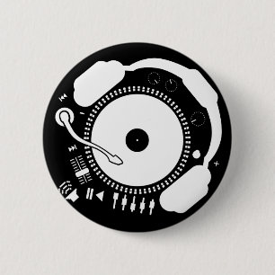 Funny_Record 6 Cm Round Badge