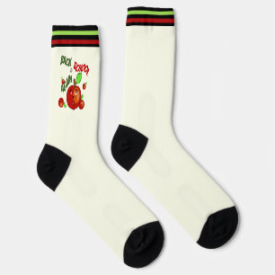 Funny red apples socks