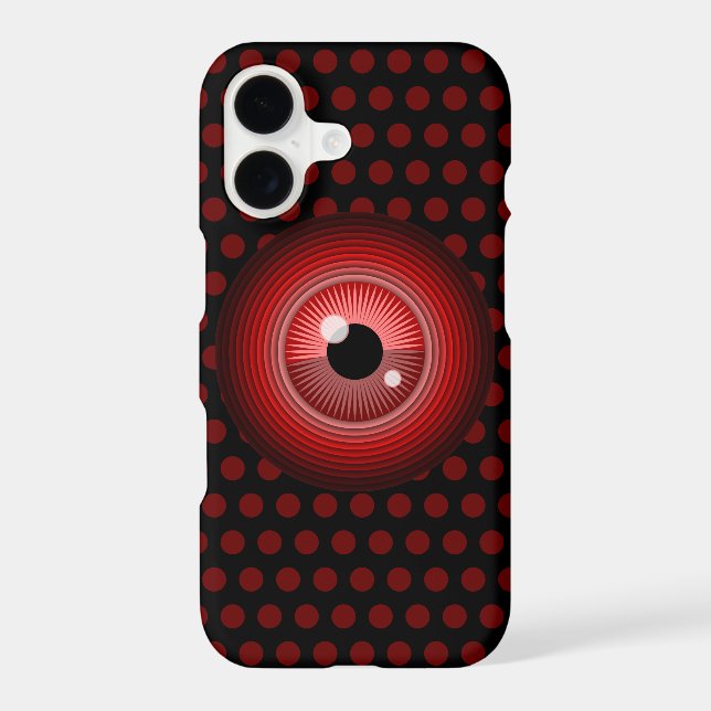 Funny Red Black Evil Devil Eye Magic Art (Back)