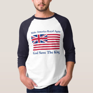 Funny Red Blue Make America Royal Again Flag T-Shirt