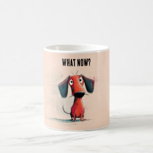 Funny Red Dog – Whimsical Cartoon Pet Art Coffee Mug