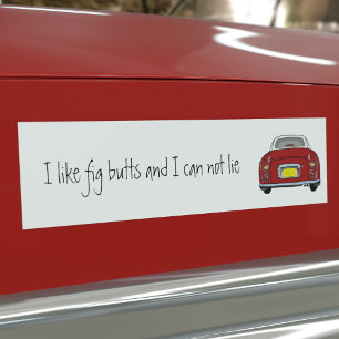 Funny Red Figaro Car Bumper Sticker 