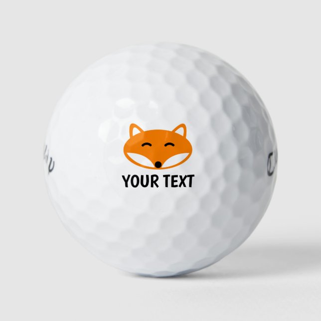 Funny red fox logo custom golf ball gift set (Front)
