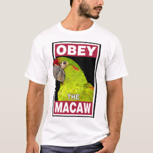 Funny Red Fronted Macaw Parrot - Bird Art T-Shirt