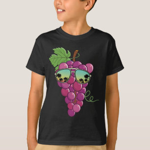 Funny Red Grapes With Sunglasses Outfit Love Grape T-Shirt