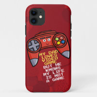 Funny Red Joystick Father's Day Greeting