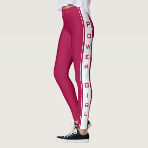 Funny Red Leggings with Custom Colours and Text