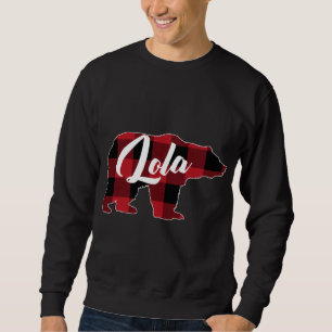 Funny Red Plaid Buffalo Bear Apparel, Filipino Lol Sweatshirt