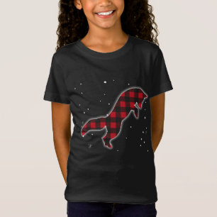 Funny Red Plaid Fox Christmas Matching Buffalo Fam T-Shirt