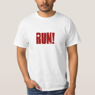 funny red 'run!' Running with the Bulls San Fermin T-Shirt