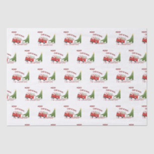 Funny Red Truck Christmas Toilet Paper