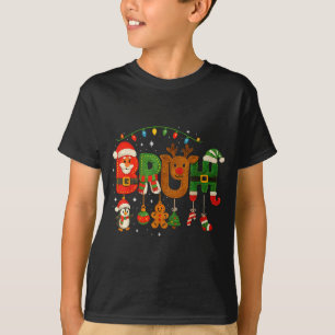 Funny Red White And Bruh Boys Xmas Christmas Pajam T-Shirt