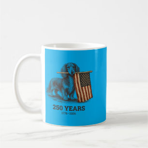 Funny Red White And Long Hair Dachshund Weiner 250 Coffee Mug
