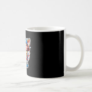 Funny red white and woof chihuahua dog patriotic coffee mug