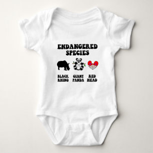 Funny redhead baby bodysuit