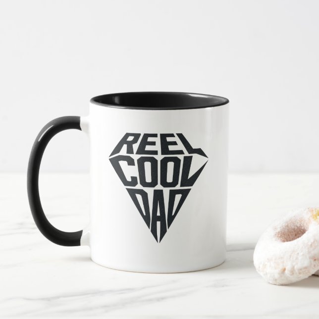 Funny Reel Cool Dad Mug | Cool Father’s Day Coffee (With Donut)