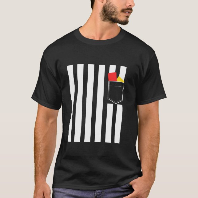 Funny Referee Fancy Dress Halloween Costume T-Shirt (Front)