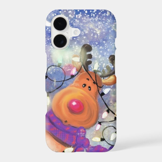 Funny Reindeer Christmas iPhone Cases (Back)