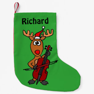 Funny Reindeer Christmas Stocking