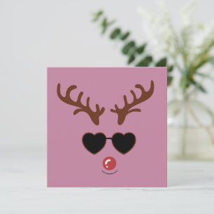 Funny Reindeer Christmas Winter Family Cute Deer  Holiday Card