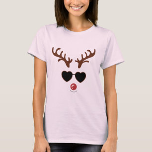 Funny Reindeer Christmas Winter Family Cute Deer T-Shirt