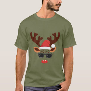 Funny Reindeer Christmas Winter Family Cute Deer T-Shirt