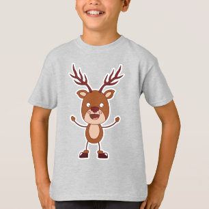 Funny Reindeer custom name clothing T-Shirt