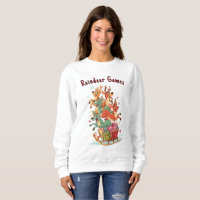 Funny Reindeer Games Christmas Hoodie