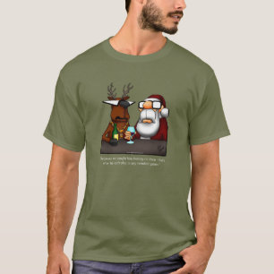 Funny Reindeer Humour Christmas T-Shirt