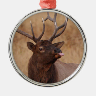funny reindeer metal tree decoration