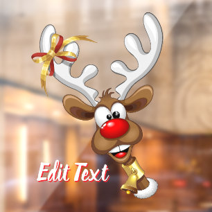 Funny Reindeer Peeking Christmas Meme