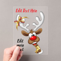 Funny Reindeer Peeking Christmas Meme