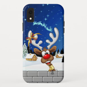 Funny Reindeer Peeking Christmas Meme  Case-Mate iPhone Case