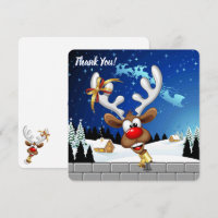 Funny Reindeer Peeking Christmas Meme 