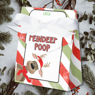Funny Reindeer Poop Christmas Holiday Gift favor Favour Box