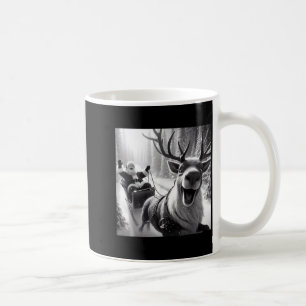 Funny Reindeer Selfie Santa Christmas Shirts Men W Coffee Mug