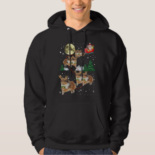 Funny Reindeer Sheltie Xmas Christmas Dog Lovers G Hoodie