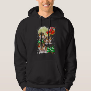 Funny Reindeer Sheltie Xmas Christmas Dog Lovers Hoodie