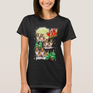 Funny Reindeer Sheltie Xmas Christmas Dog Lovers T-Shirt