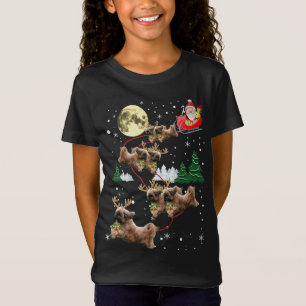 Funny Reindeer Shih Tzu Xmas Christmas Dog Lovers  T-Shirt