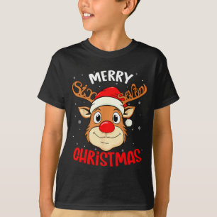 Funny Reindeer Six Seven 67 Meme Merry Christmas S T-Shirt