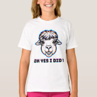 Funny Relatable Llama Glitch Art Oh Yes I Did