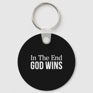 Funny Religious Bible Christian God Jesus Wins Fai Key Ring
