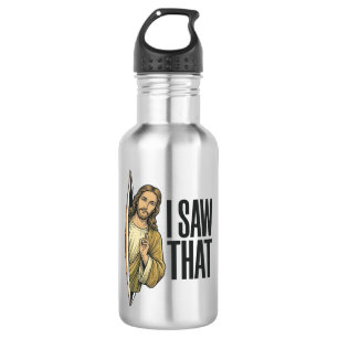 Funny Religious I Saw That Vintage 532 Ml Water Bottle