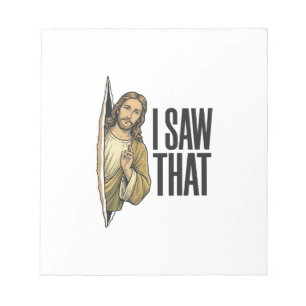 Funny Religious I Saw That Vintage Notepad