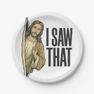 Funny Religious I Saw That Vintage Paper Plate